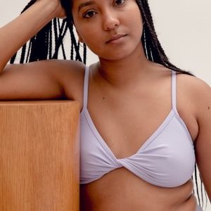 Nu Swim Twist Top in Black